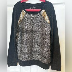 Sparkle Long Sleeve T, Girls Size Medium